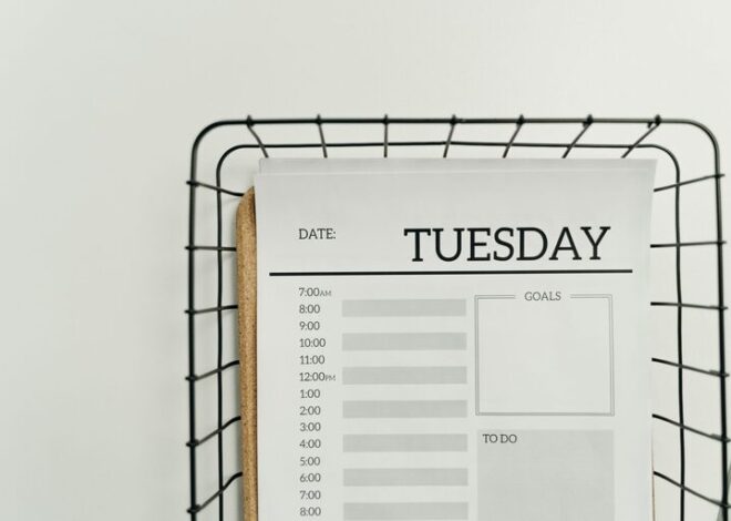 A Simple Cleaning Schedule for the Whole Week